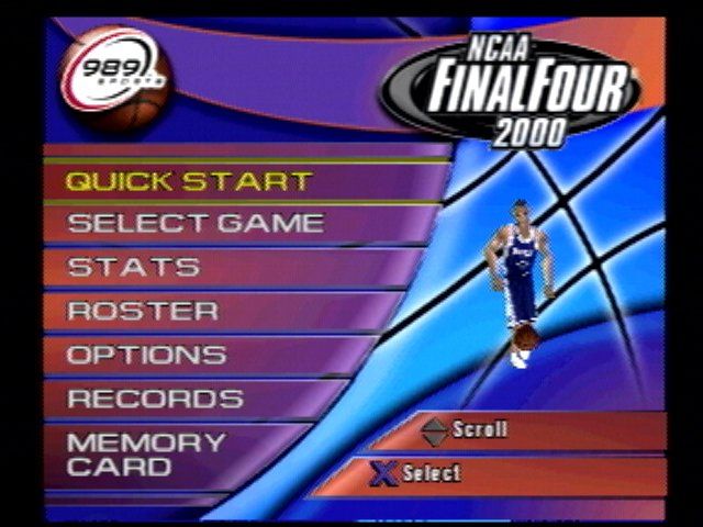 NCAA Final Four 2000 screenshot 3 for Playstation